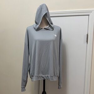 The North Face Light Gray Women's Cropped Performance Hooded Top size XXL
